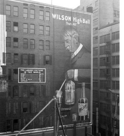 Wilson Whiskey, and the two-word slogan: "That's All." Source: Pinterest.com